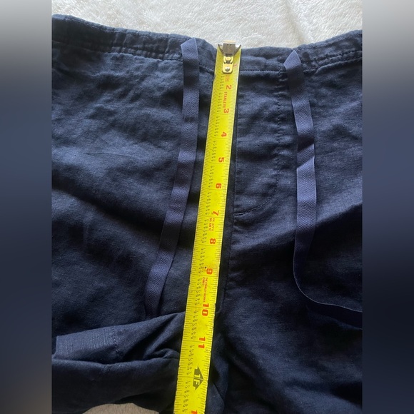 Women's linen Navy Blue Shorts white Label brand size 8 (US) - Picture 3 of 6